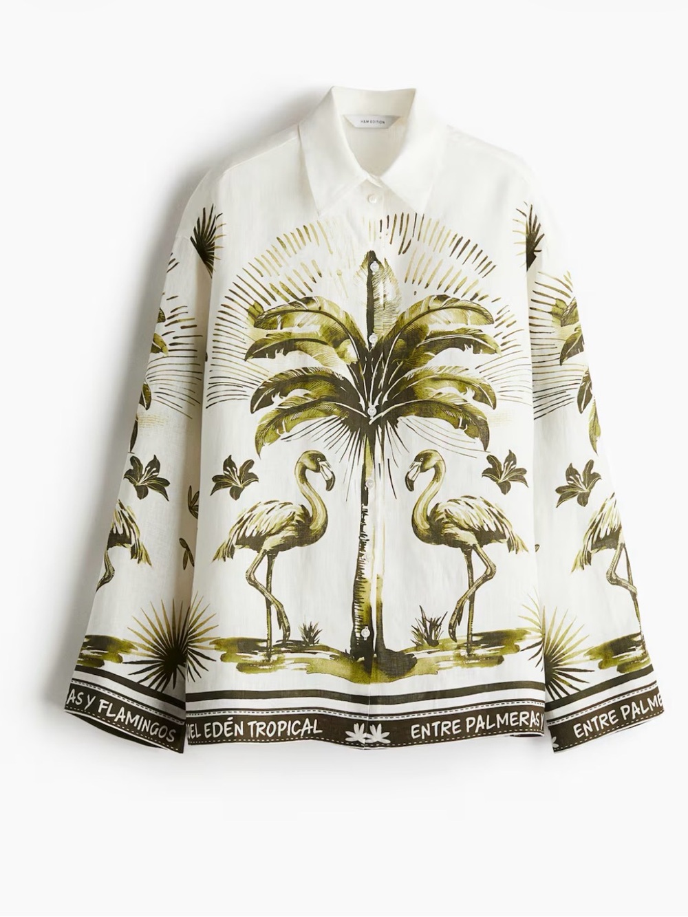 H&M Edition Printed Linen Shirt